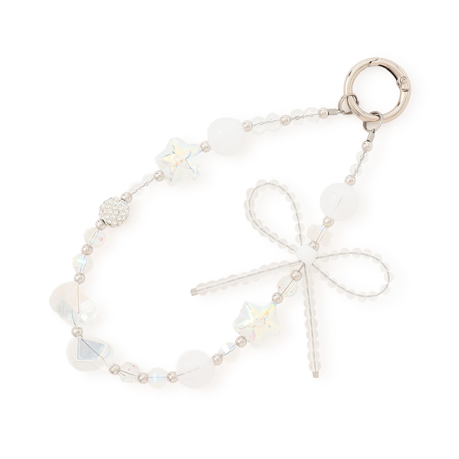 リボンビーズストラップ