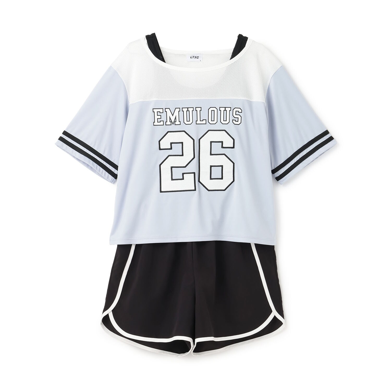 ナンバーメッシュ4点セット水着