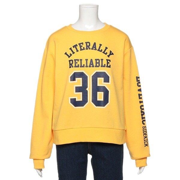 ナンバーロゴ裏毛トレーナー