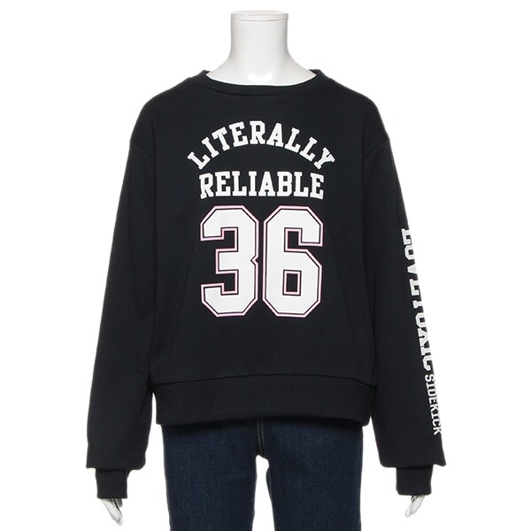 ナンバーロゴ裏毛トレーナー