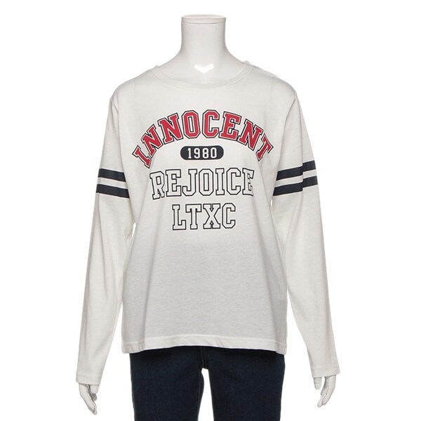 カレッジ風ロゴTシャツ