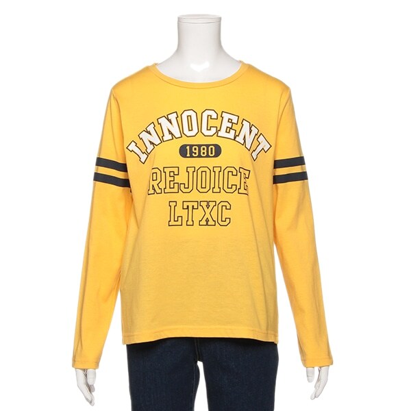 カレッジ風ロゴTシャツ