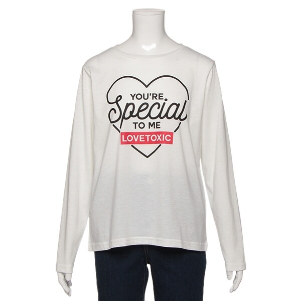 ハートプリントTシャツ