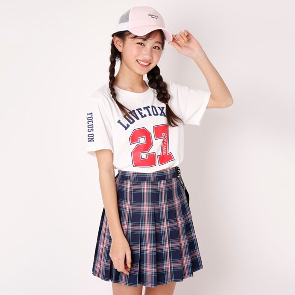 ナンバー袖ロゴTシャツ