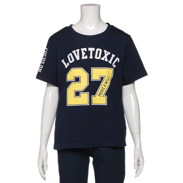 ナンバー袖ロゴTシャツ