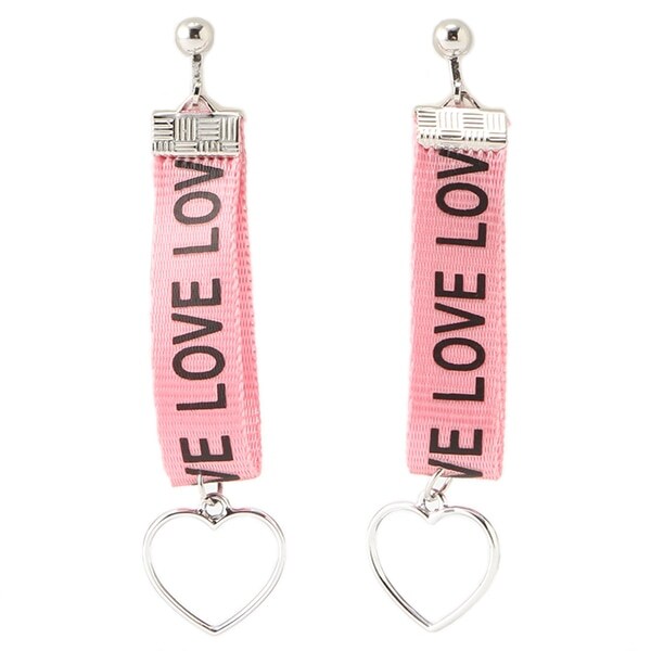 ロゴテープイヤリング