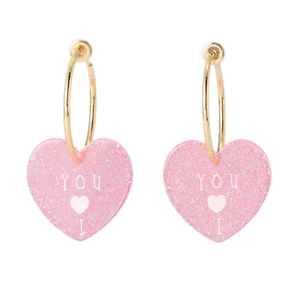 リングハートイヤリング