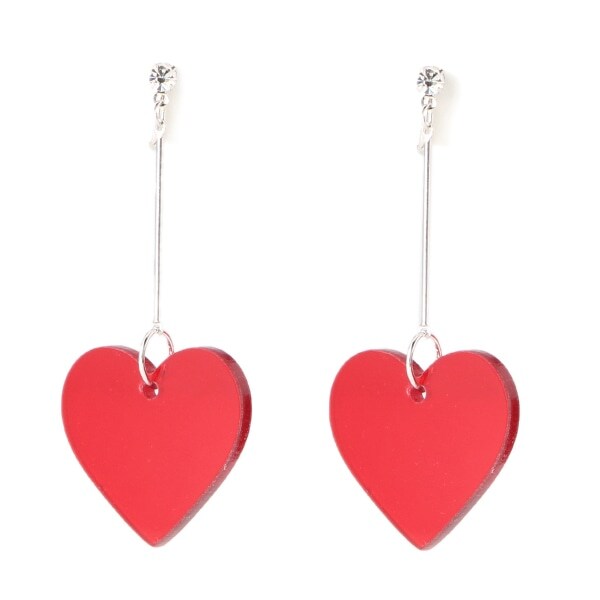 ロングハートイヤリング