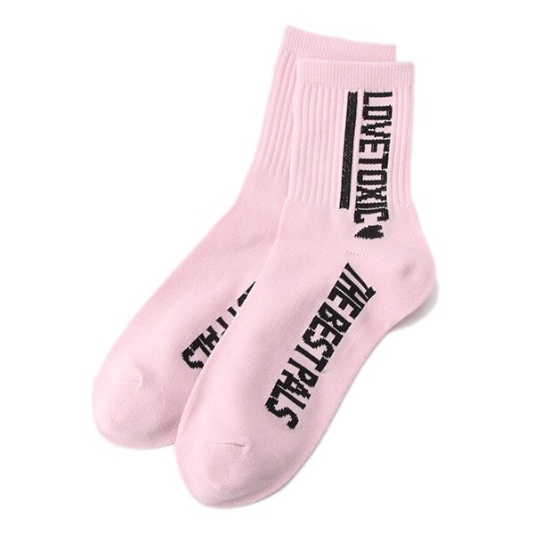 ラインロゴクルーソックス