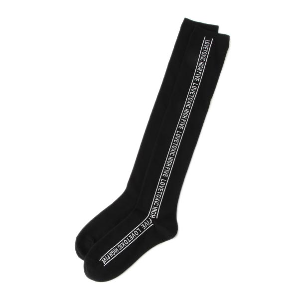 ラインロゴニーハイソックス