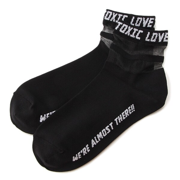 透ラインクルーソックス