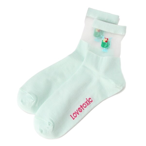 モチーフシースルーソックス