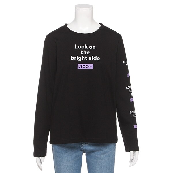 袖モチーフプリントTシャツ