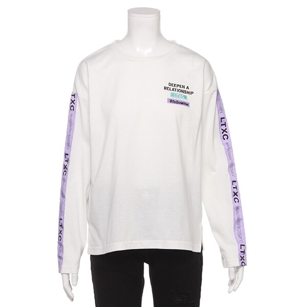 ショルダーロゴテープTシャツ