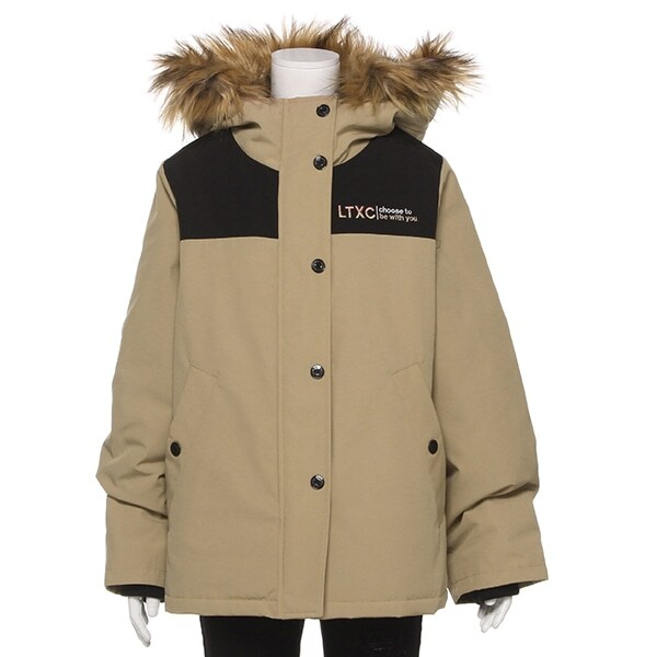 ヨーク切替ロング丈ブルゾン