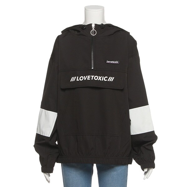 配色アノラックパーカー