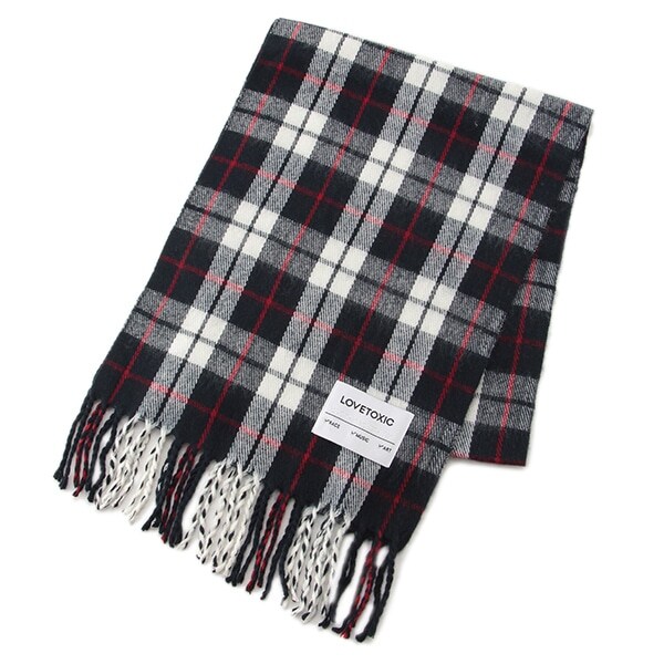 アクリルチェックマフラー