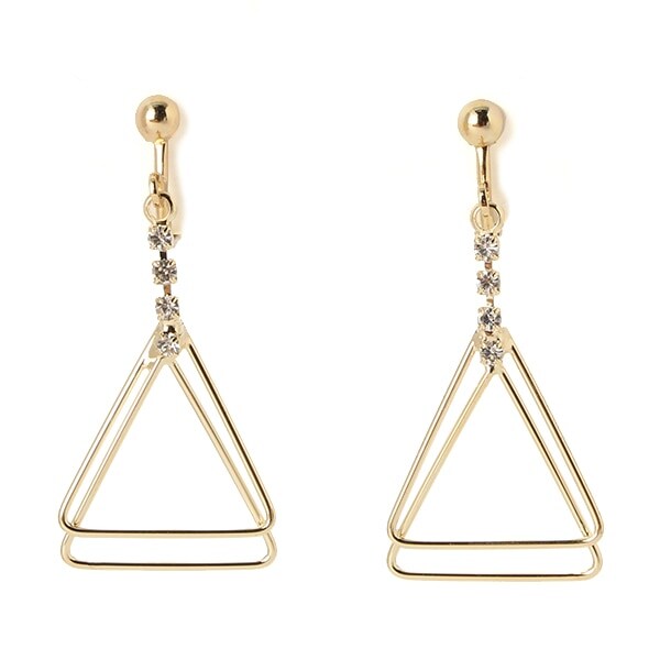 ミニトライアングルフープイヤリング