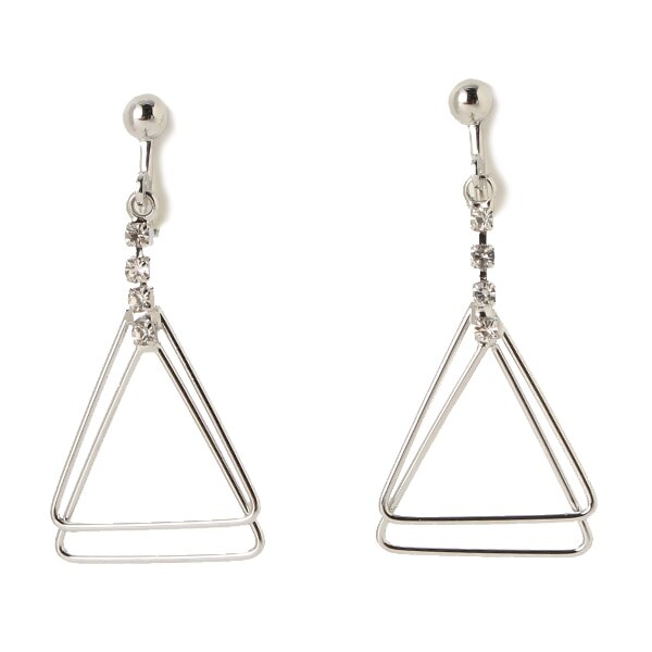 ミニトライアングルフープイヤリング