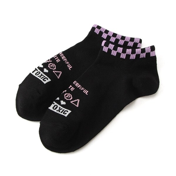 ランドリー柄スニーカーインソックス