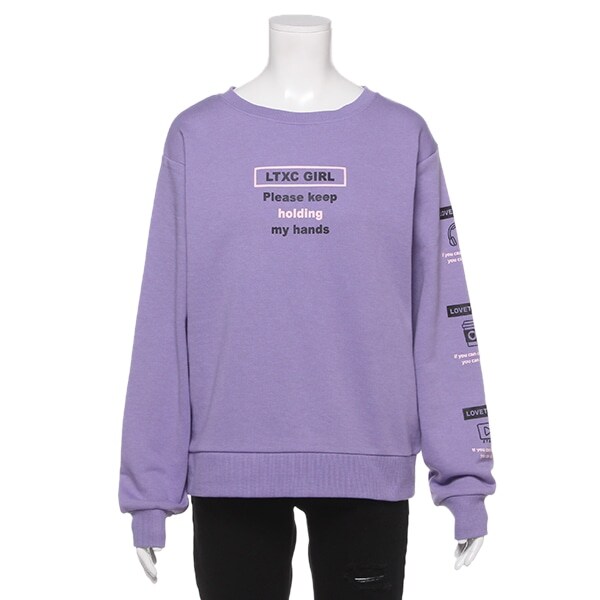 裏毛 アイコンプリントトレーナー