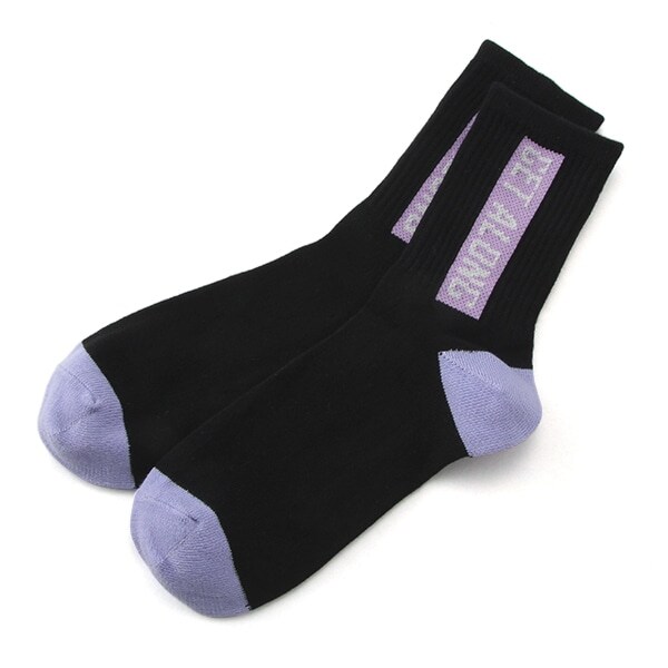 タテロゴカラーブロッククルーソックス