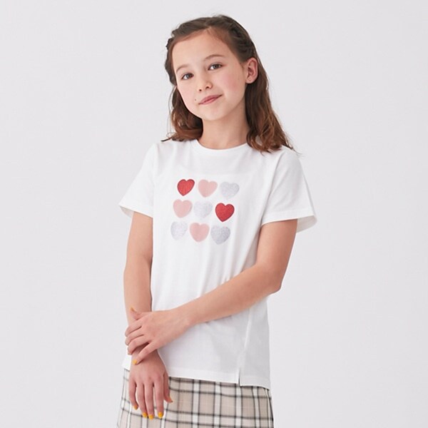 【接触冷感/リンク】ラメプリントT