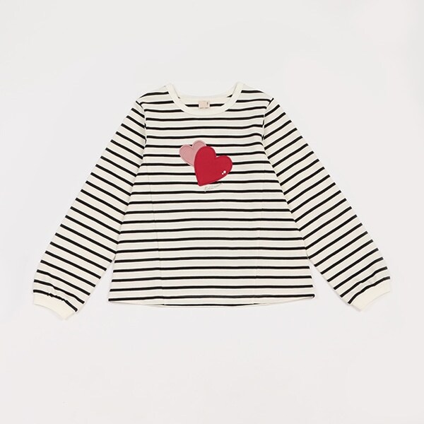 【リンク】ハートモチーフ長袖T（ジュニアサイズ）