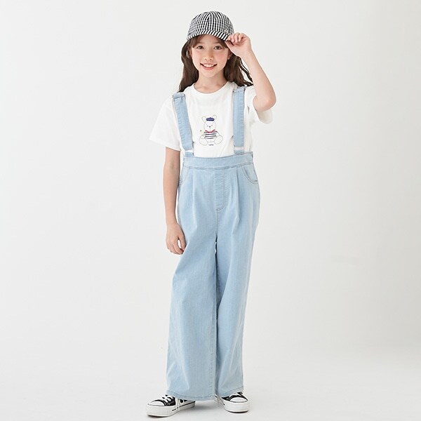 【リンク】お花刺しゅうサロペット(ジュニア)