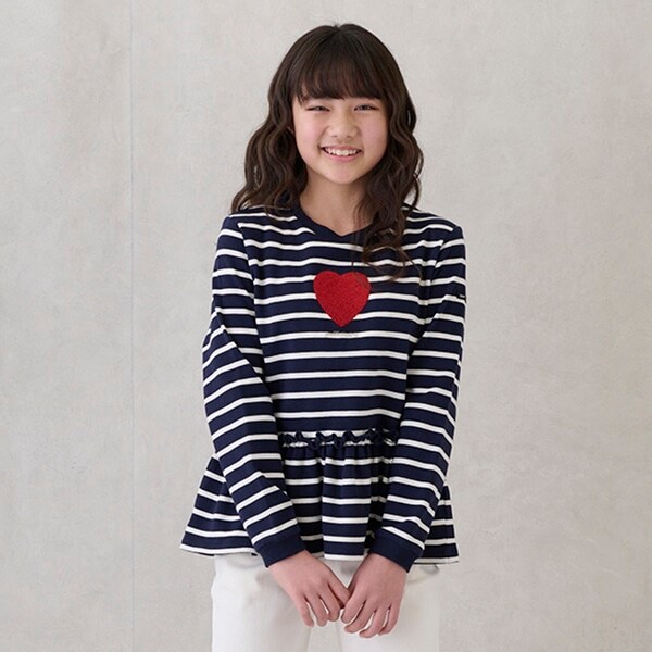 【リンク】ハートペプラムトレーナー(ジュニア)