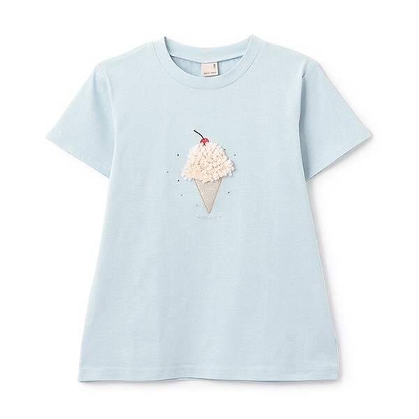 【防汚/リンク】キラキラモチーフTシャツ(ジュニア)