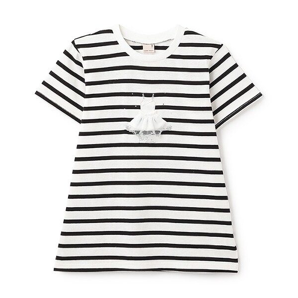 【防汚/リンク】キラキラモチーフTシャツ(ジュニア)