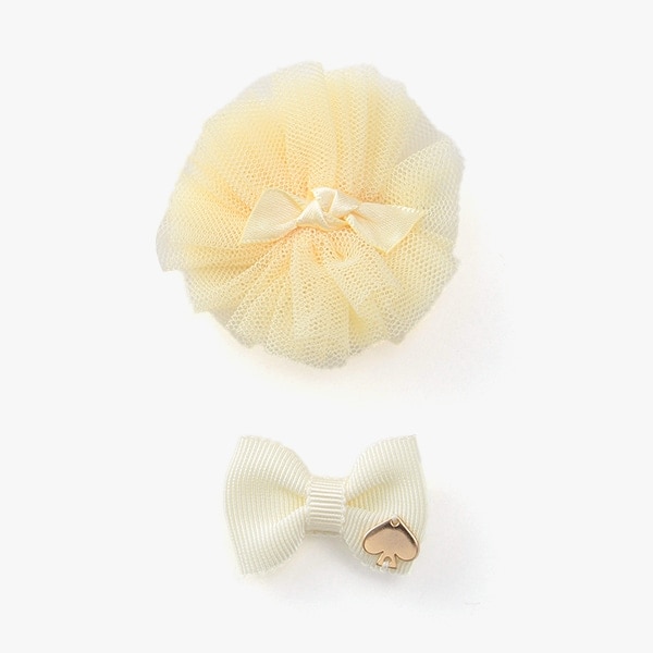 ボウ＆フラワーヘアクリップセット