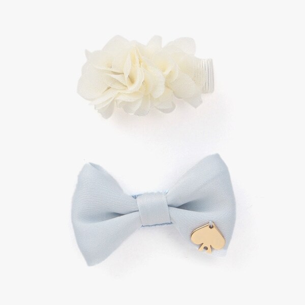 ボウ＆フラワーヘアクリップセット
