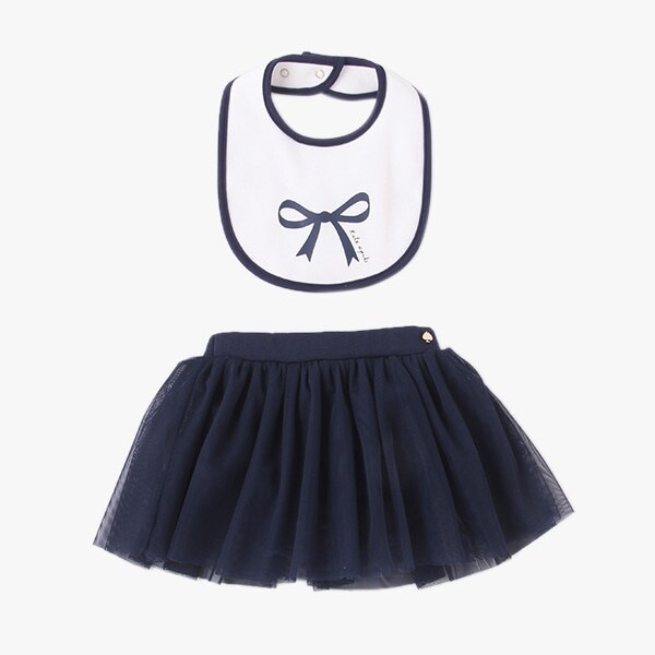 レイエット ボウグラフィックスタイ&チュールスカートセット