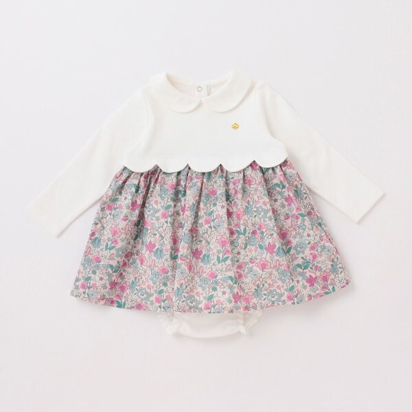 フラワーベッドドッキングワンピース