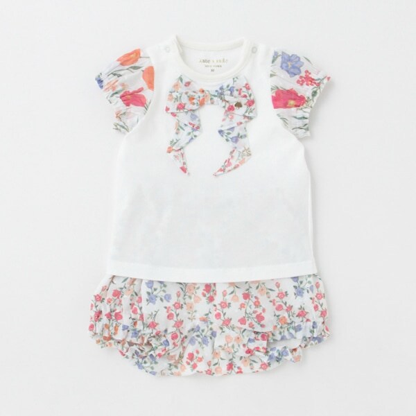 チューリップボウカットソー＆パンツセット