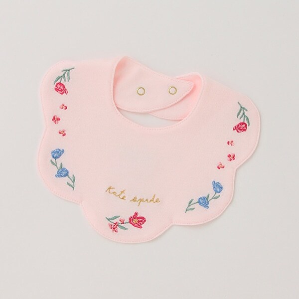 チューリップエンブロイダリースカラップスタイ【日本製】