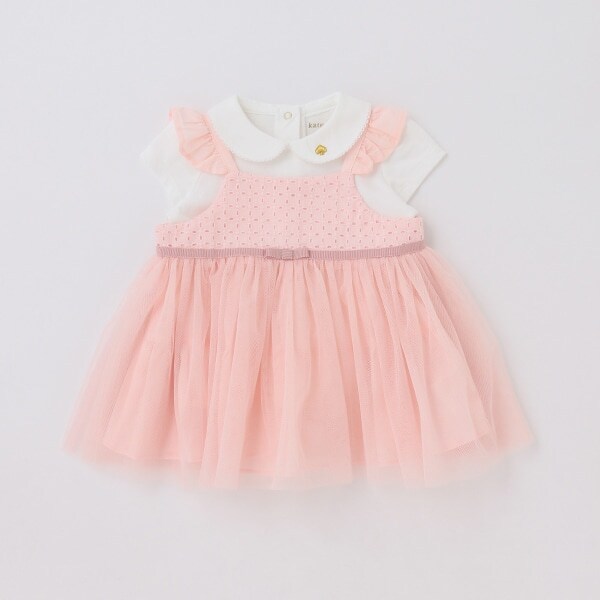 カットソー＆チュールジャンパースカートセット