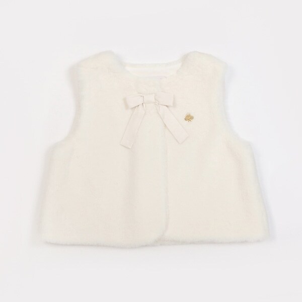 フェイクファーベスト