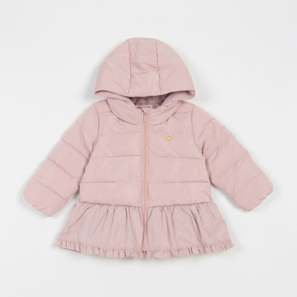 ラッフル中綿コート