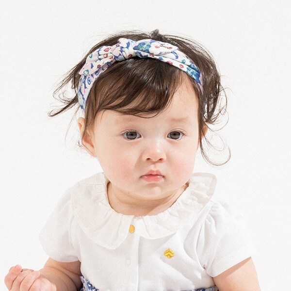 スプリングタイムフローラルボウヘアバンド