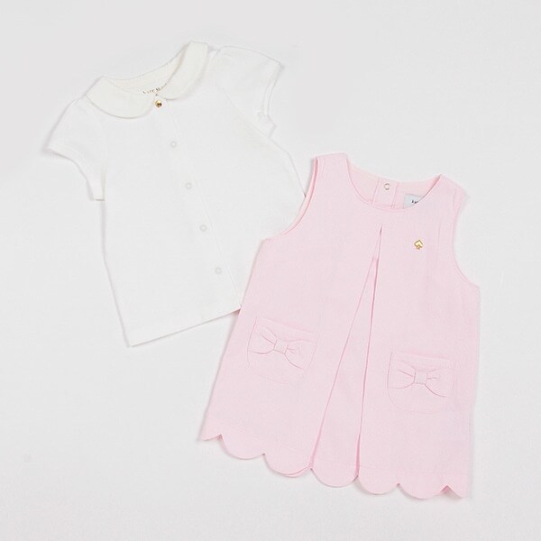 カットソー&スカラップジャンパースカートセット