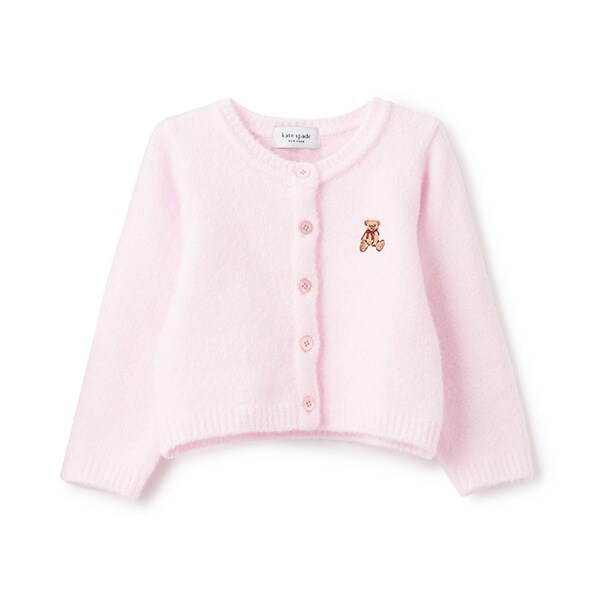 ベア刺しゅうカーディガン