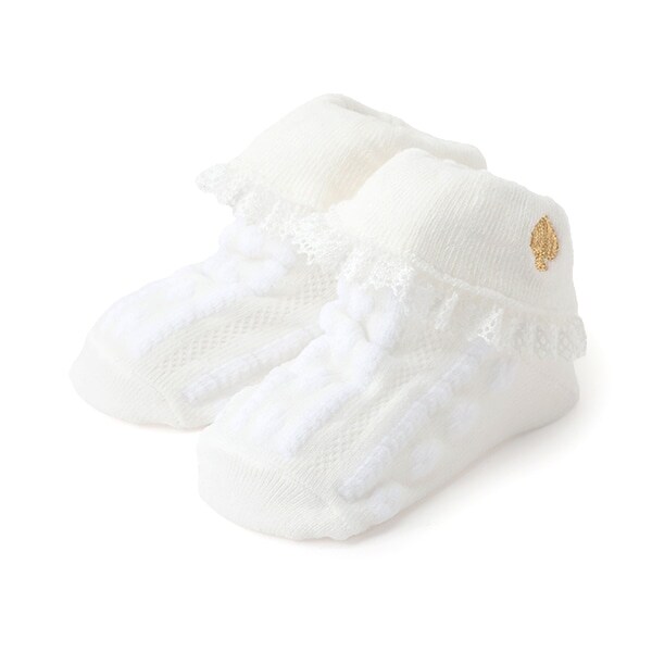 レース折り返しカップソックス