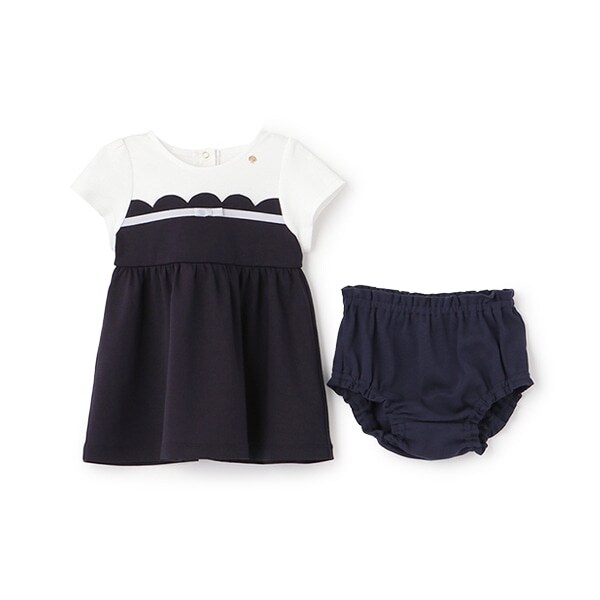 スカラップ切り替えワンピース