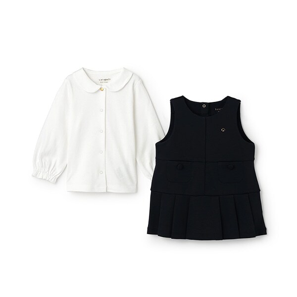 プリーツジャンパースカート&トップスセット