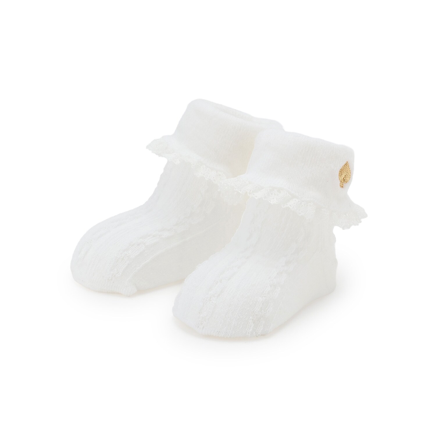 レース折り返しカップソックス