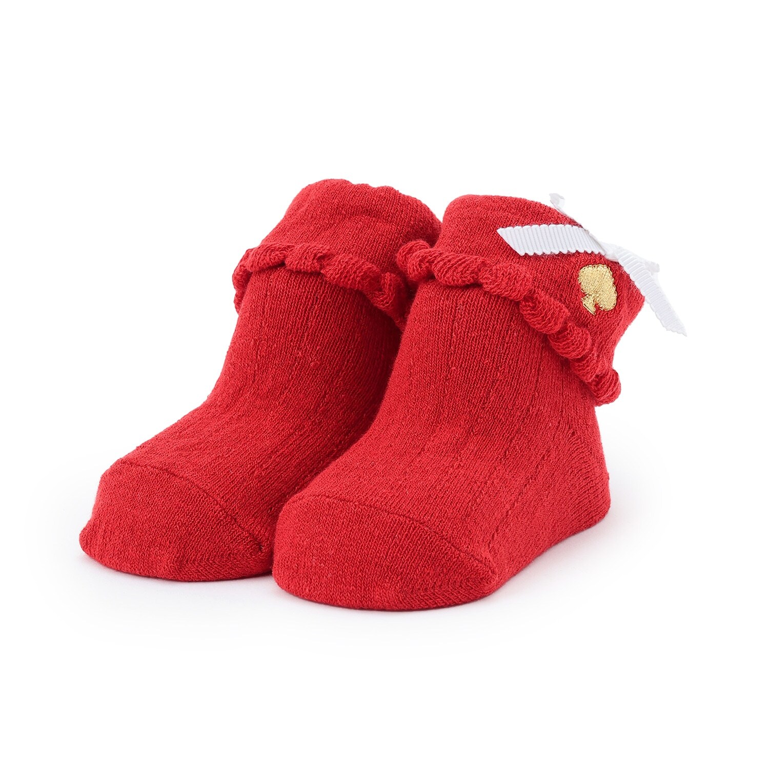 ボウ折り返しカップソックス