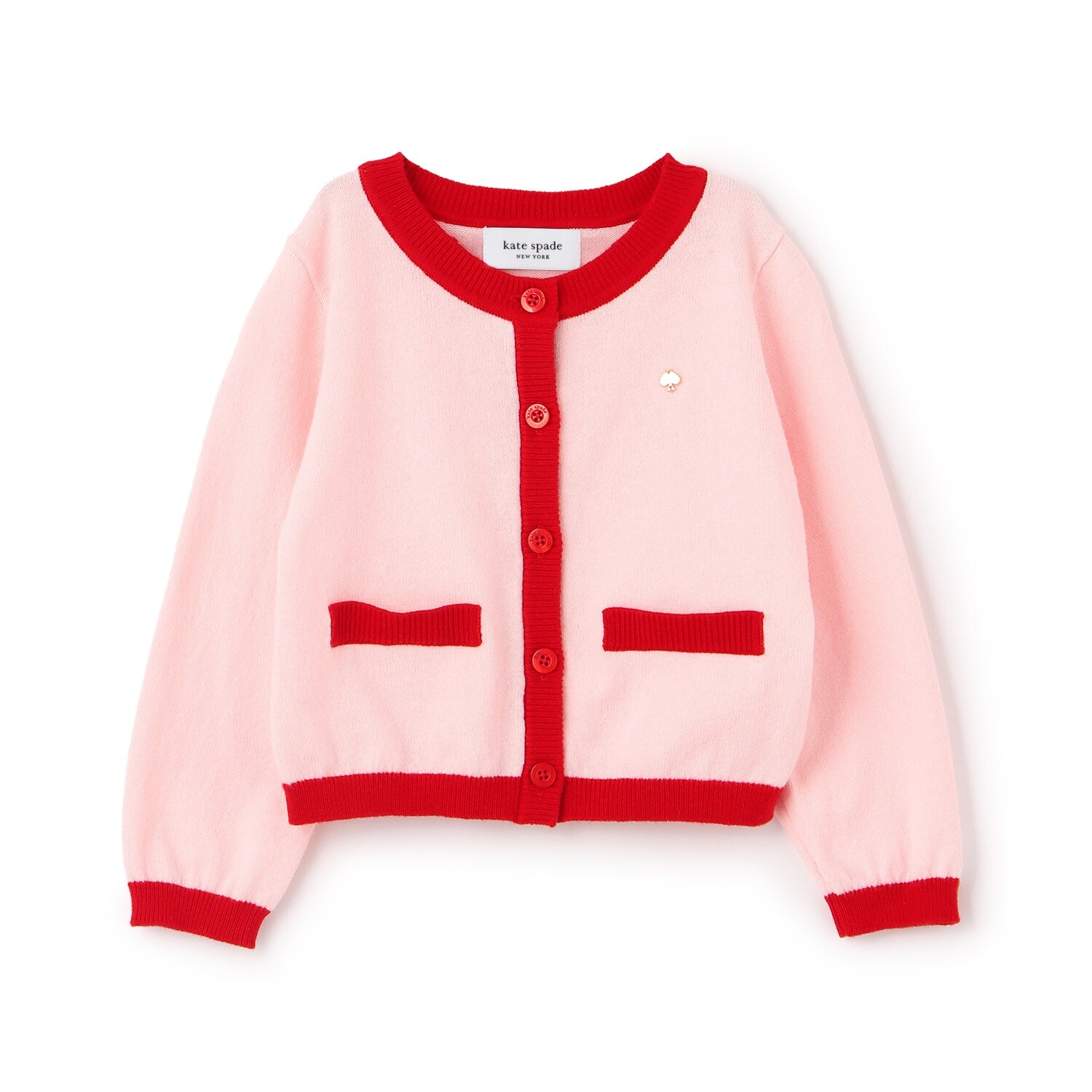 バイカラーコットンカーディガン